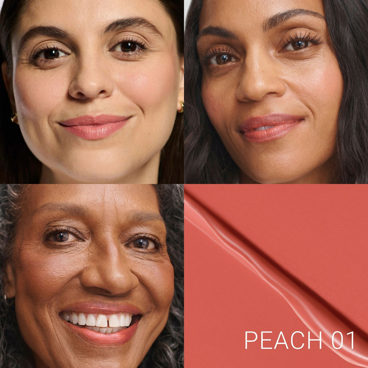 No Makep Makeup Creme Classic Lipstick Peach 01 Quad