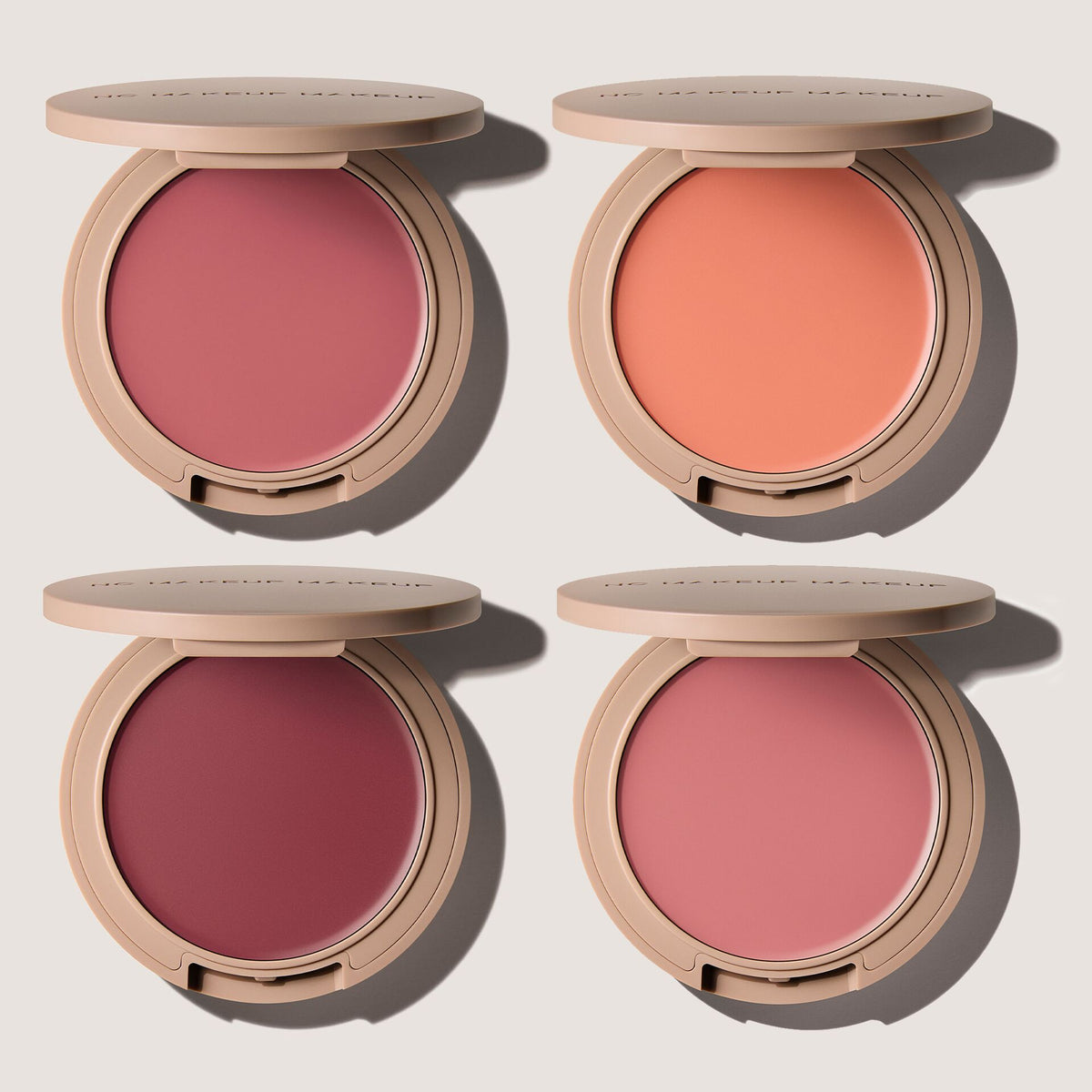 no makeup makeup the blush wardrobe - blush & lip color in pink, peach, plum, rose