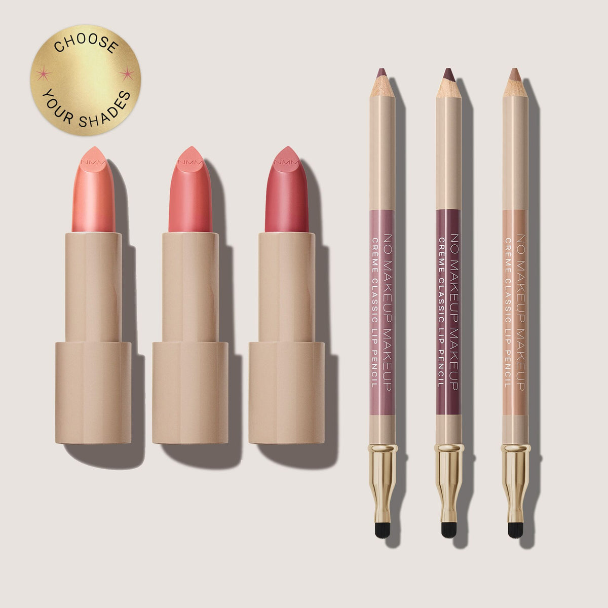 no makeup makeup the blush wardrobe - creme classic lipsticks and creme classic lip pencils