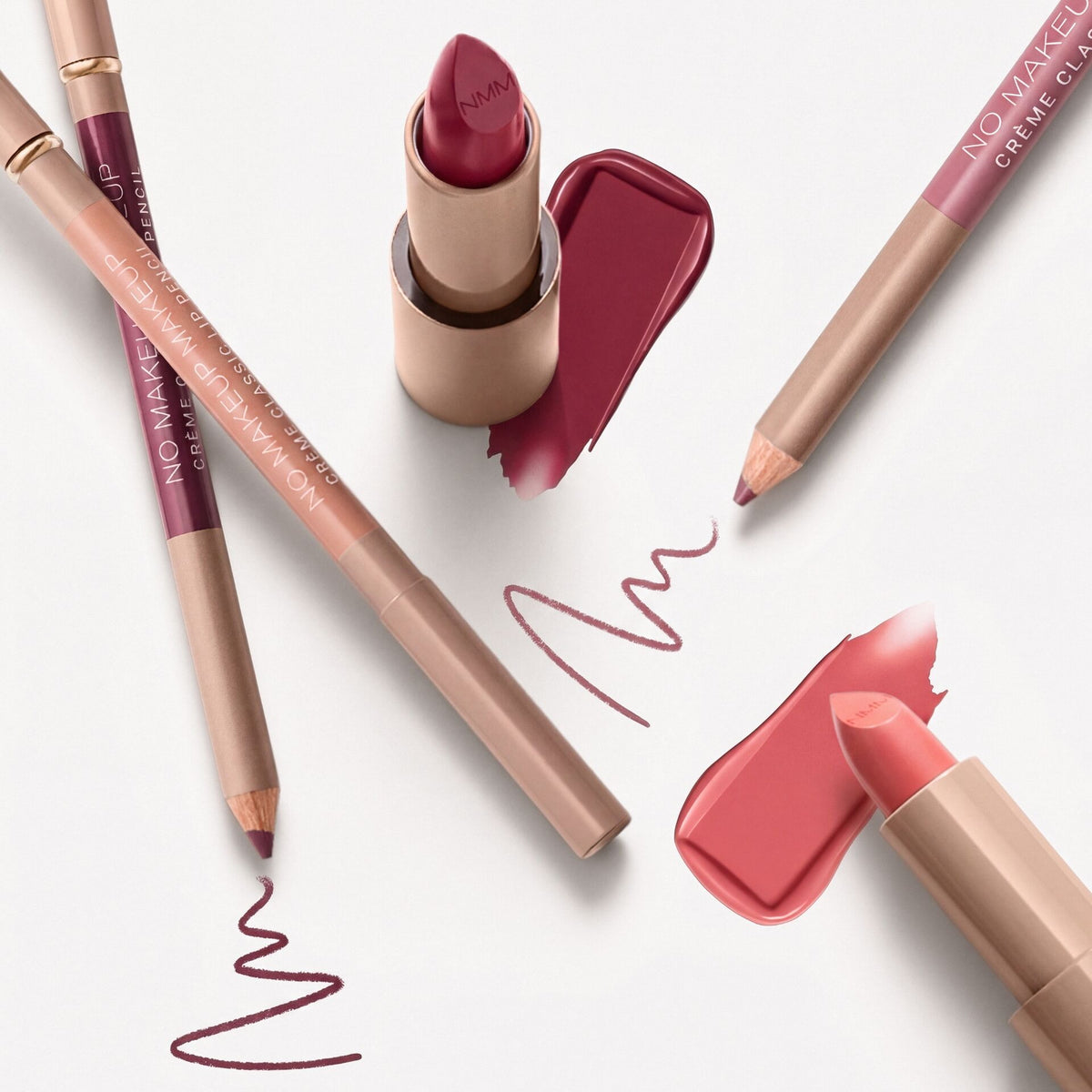 No Makeup Makeup Creme Classic Lip Pencils and Classic Creme Lipsticks