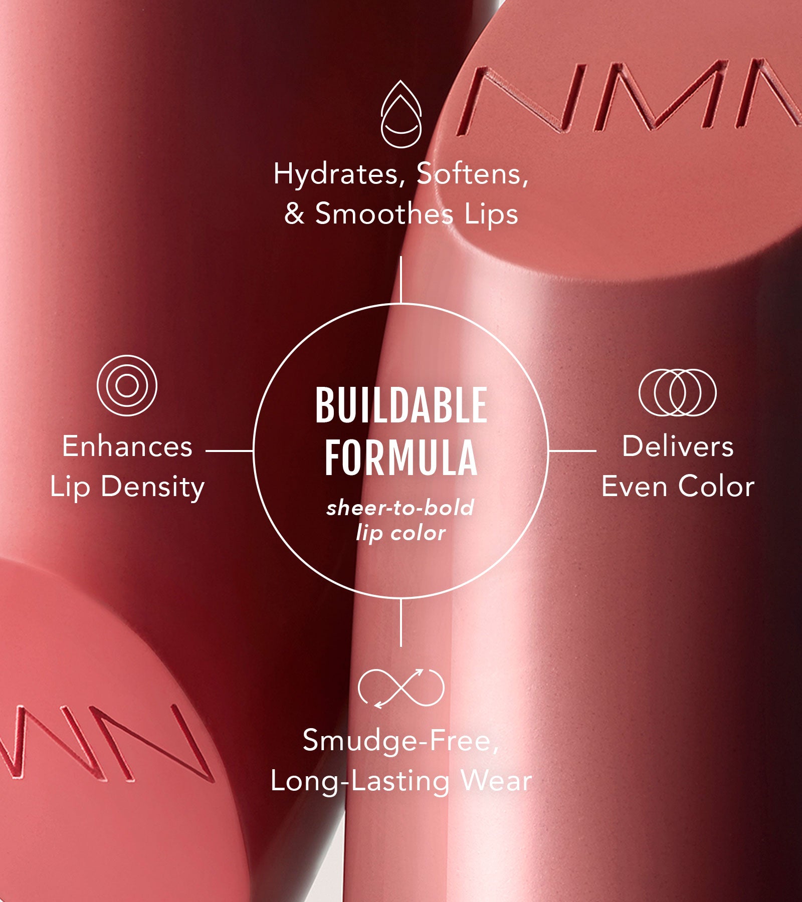 buildable formula pink creme lipstick