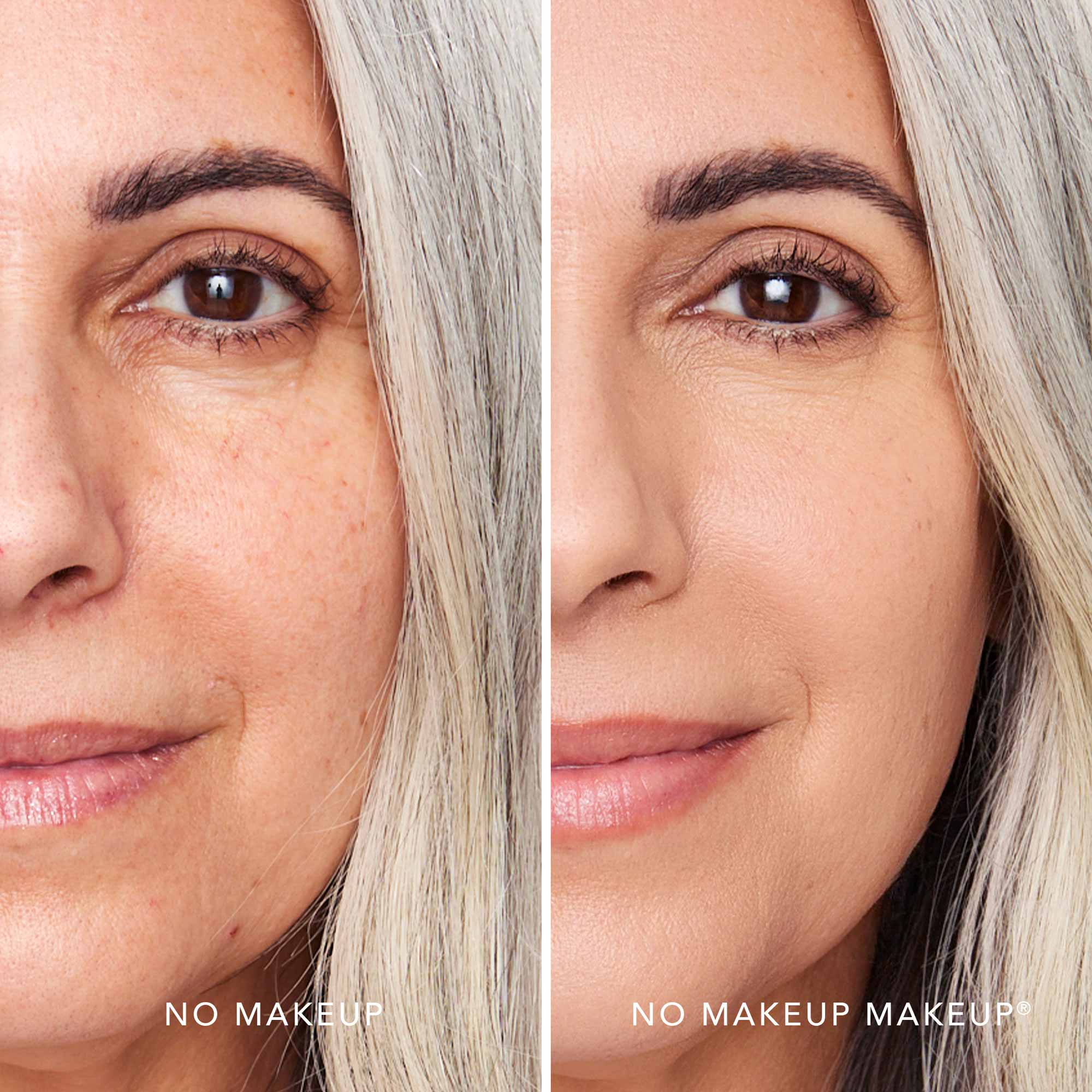 foundation for uneven skin tone before after natural makeup