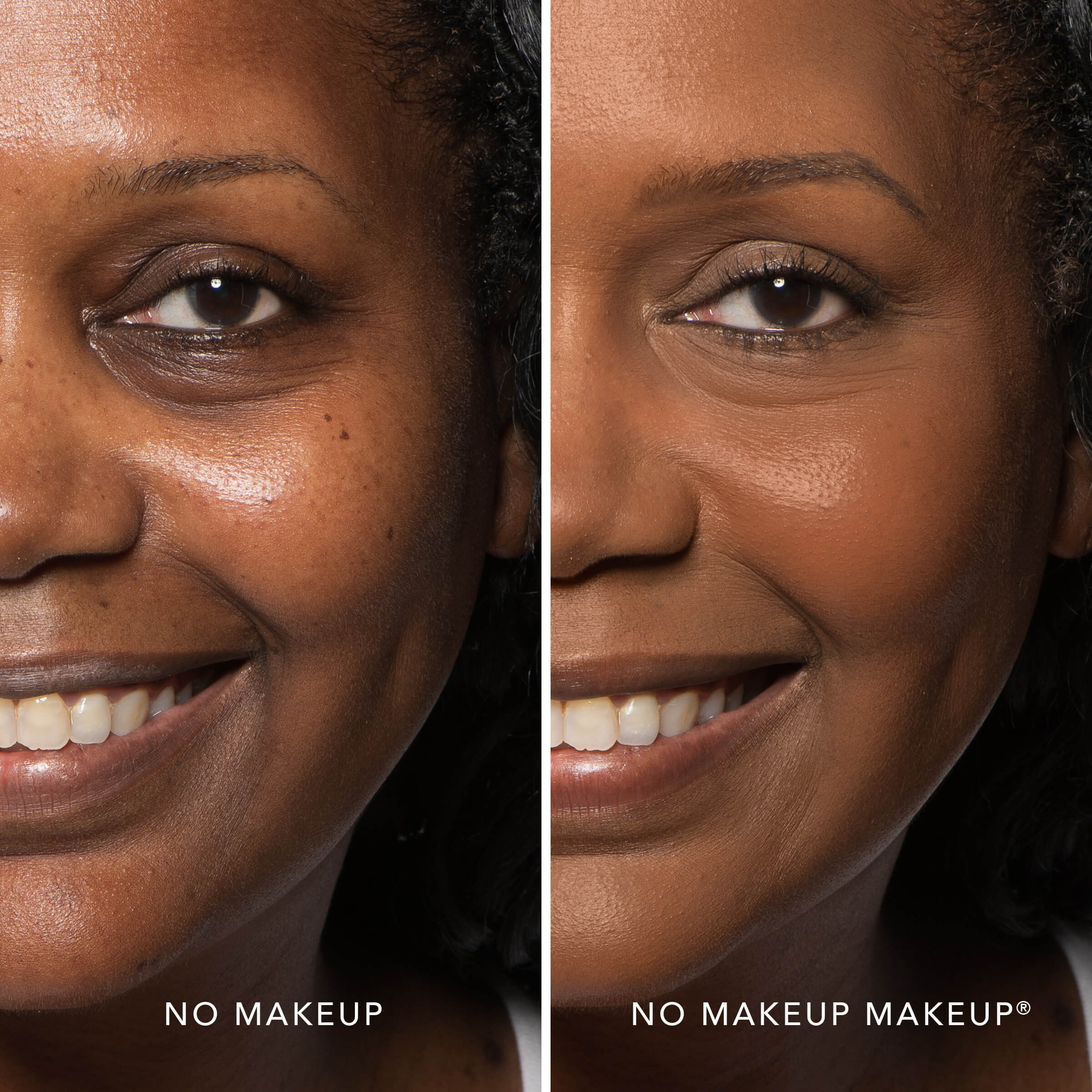 dark circle concealer before after half face makeup demo