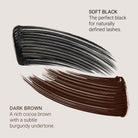 No Makeup Makeup Perfect Swipe Mascara in shades Soft Black and Dark Brown