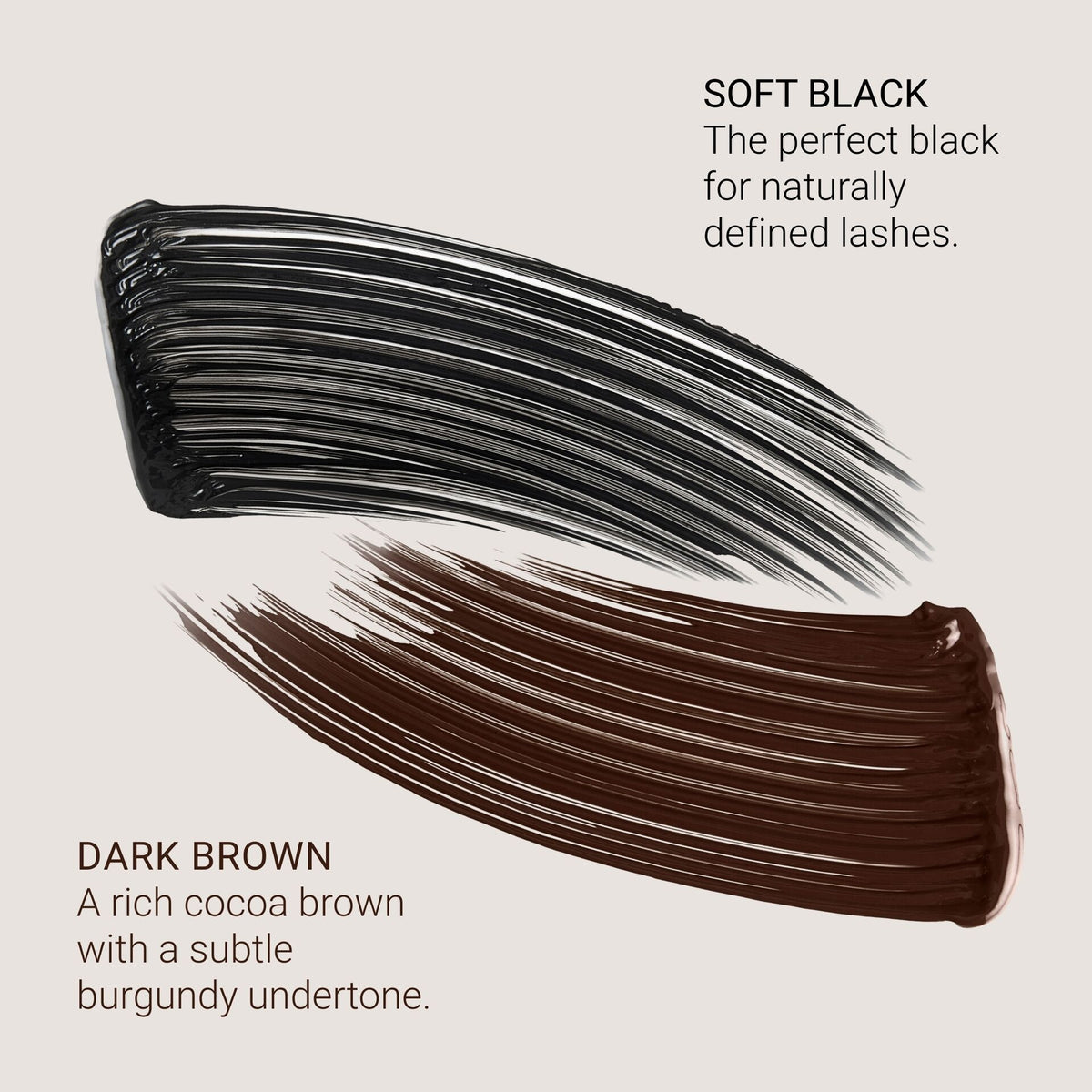 No Makeup Makeup Perfect Swipe Mascara in shades Soft Black and Dark Brown