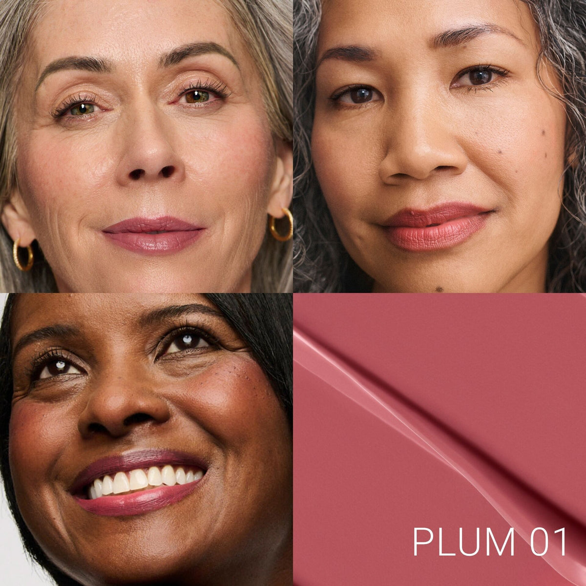 No Makep Makeup Creme Classic Lipstick Plum 01 Quad