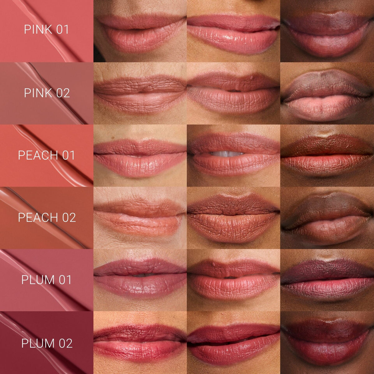 No Makep Makeup Creme Classic Lipstick Chart 6 Shades
