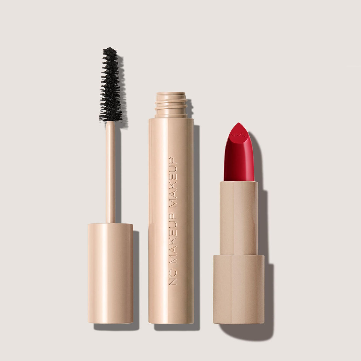 No Makeup Makeup Swipe Twice Set - Perfect Swipe Mascara and creme classic lipstick in original red
