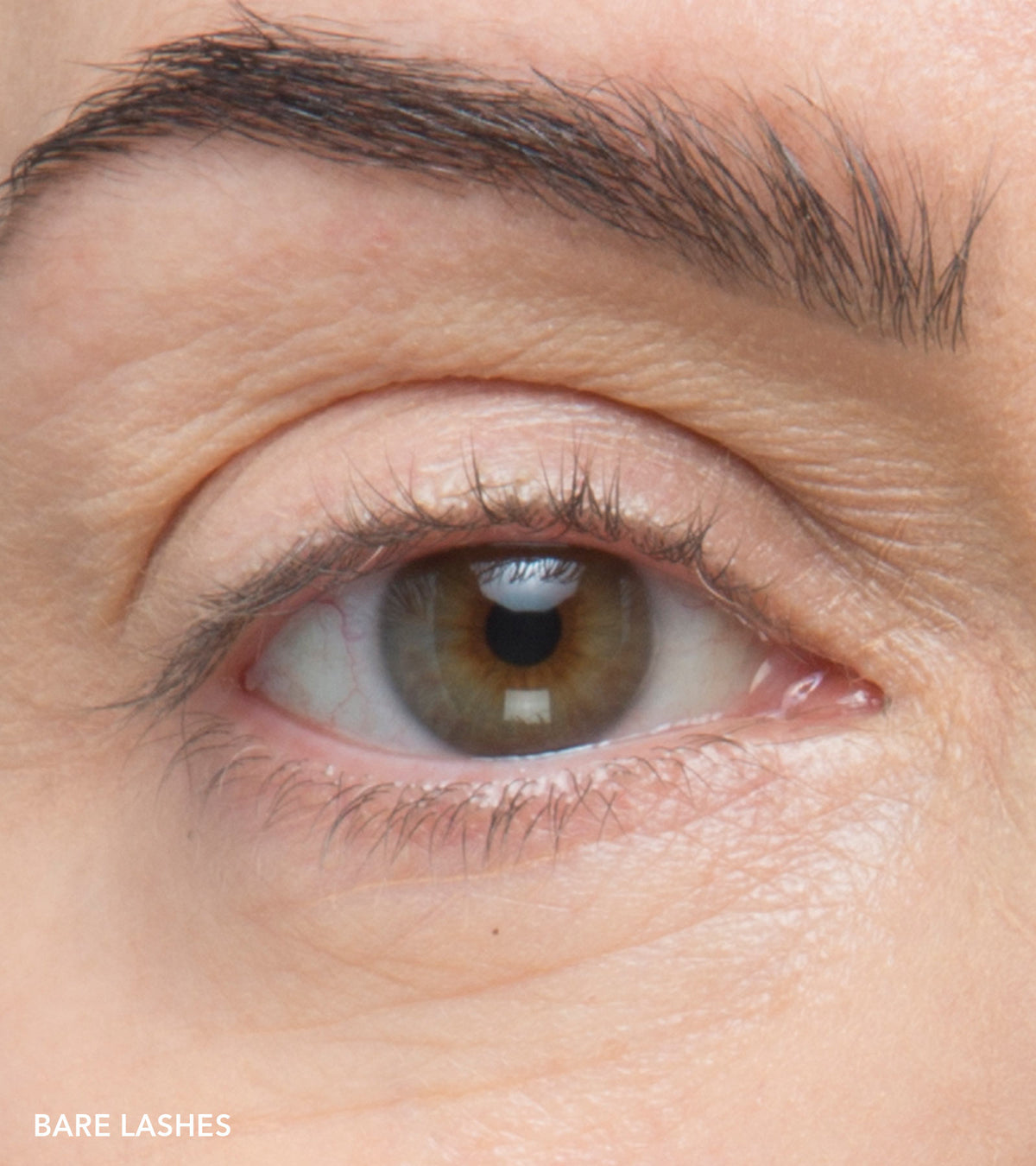 No Makeup Makeup Close up of bare eyelashes