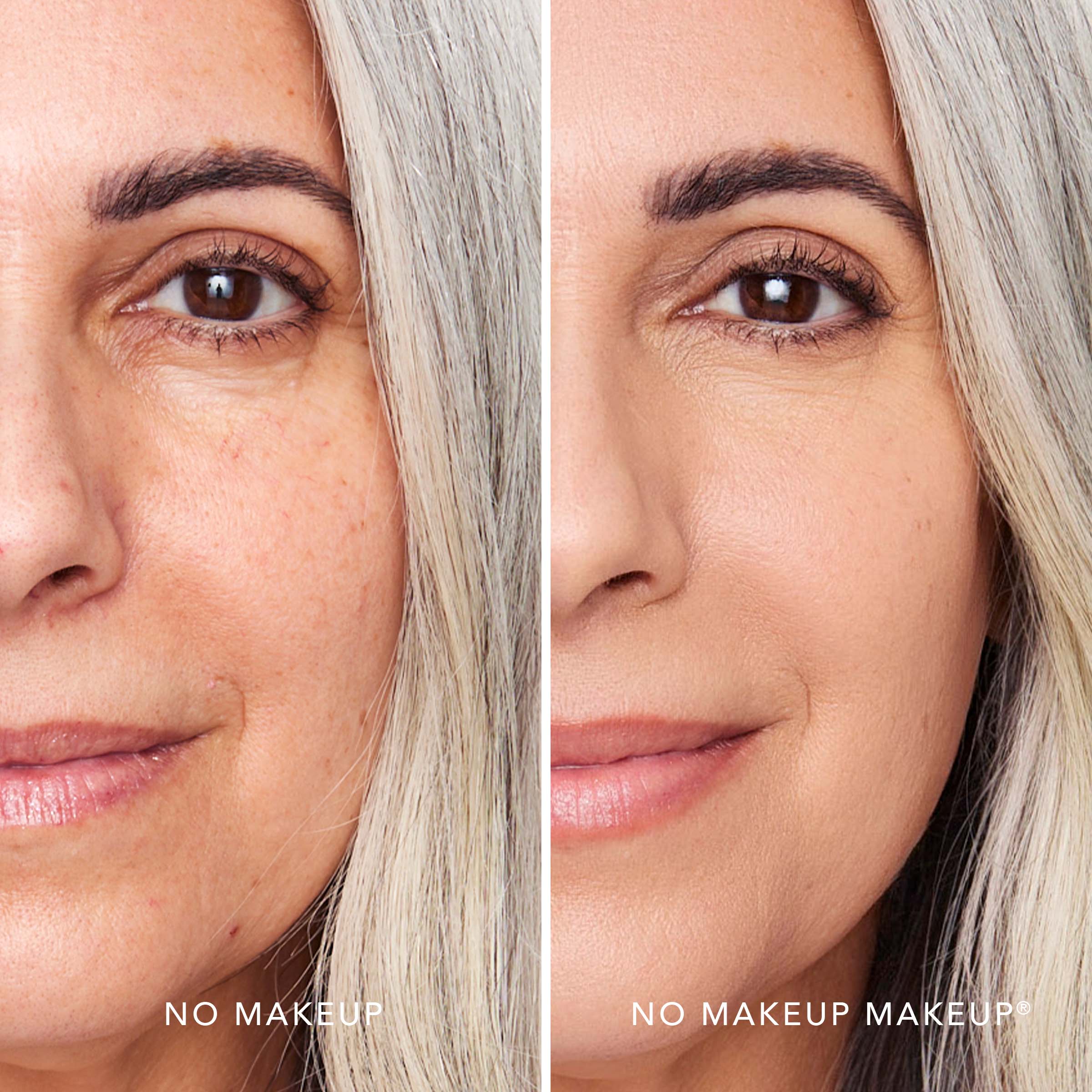 foundation for uneven skin tone before after natural makeup